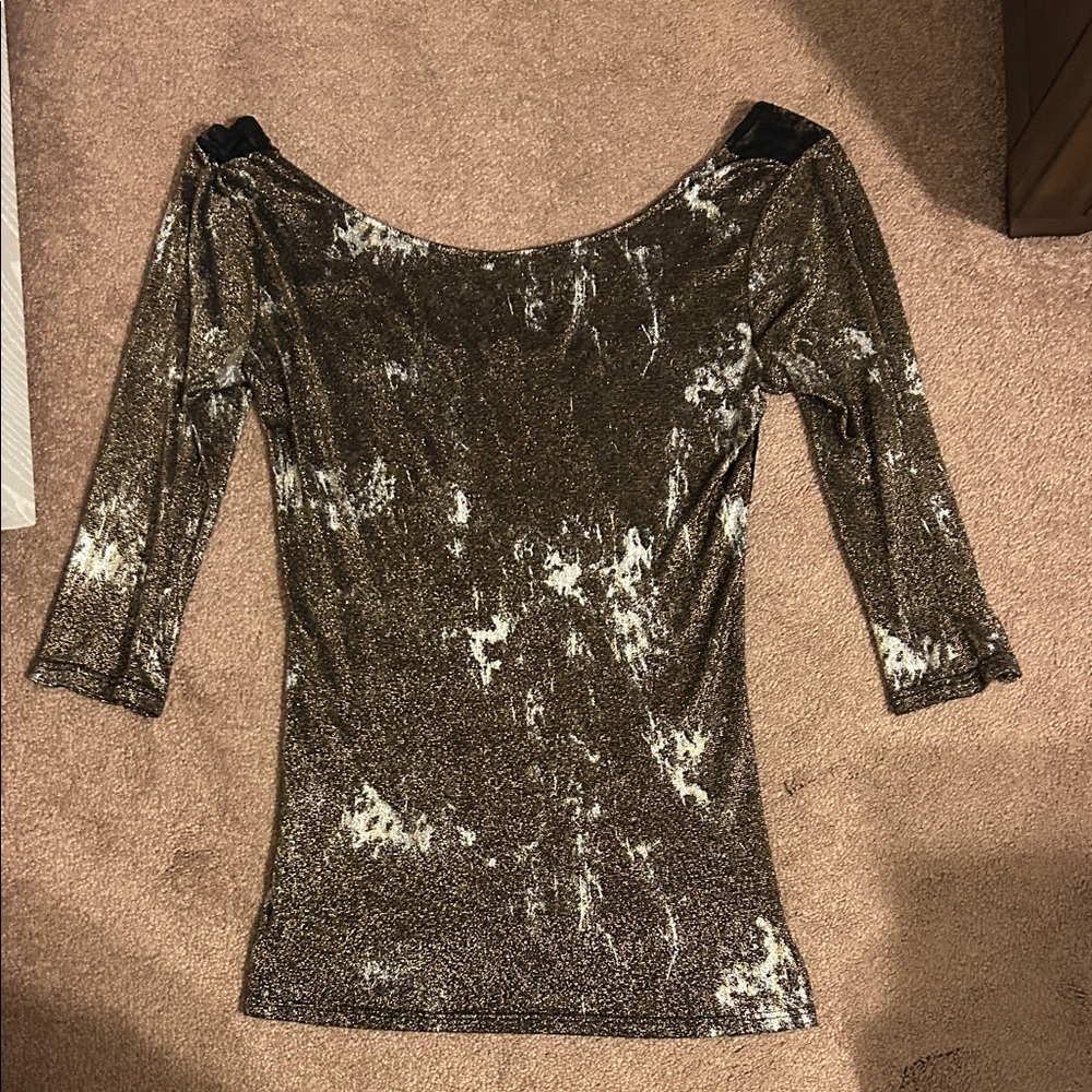 Metallic Women's Top sheer XL